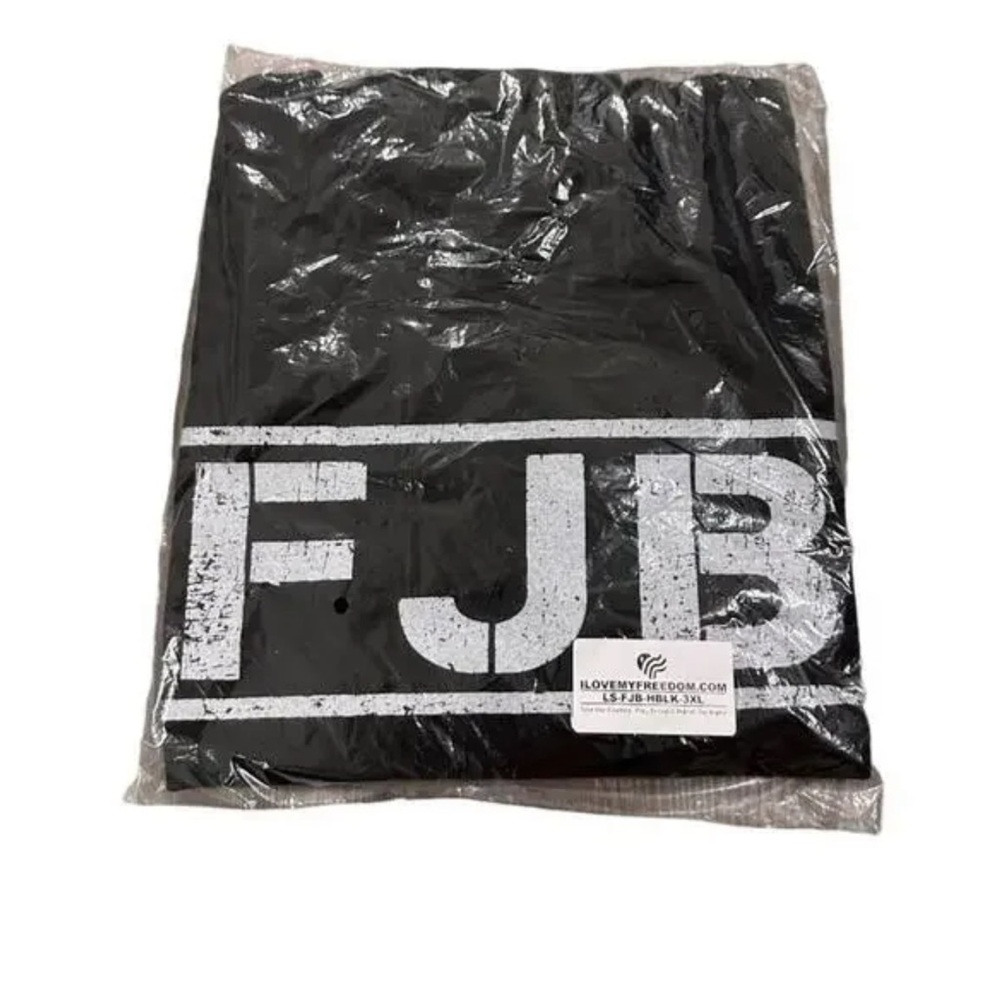 FJB Black & White Long Sleeve Tee Shirt Size‎ 3XL